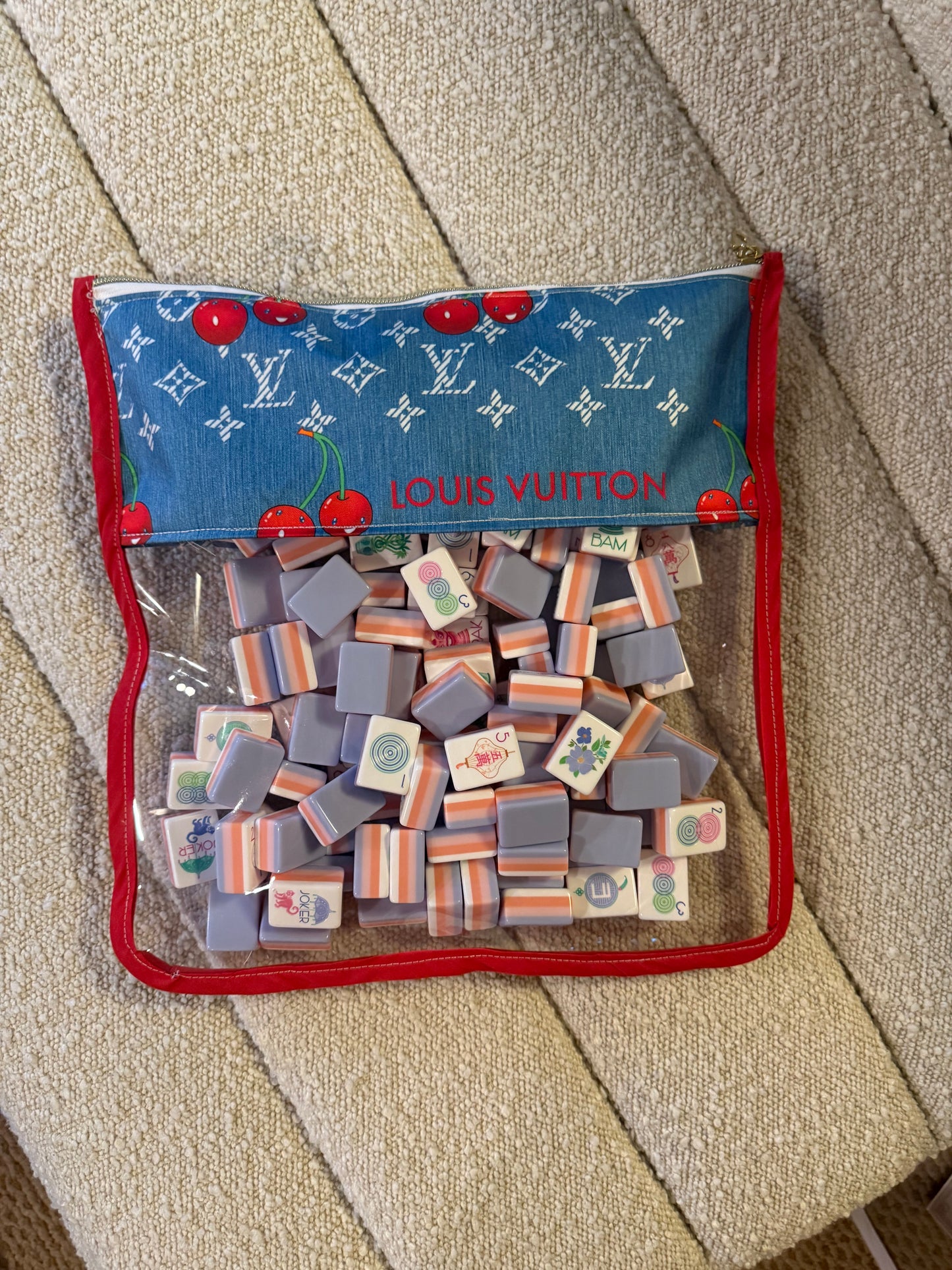 Cherry LV Mahjong Bag