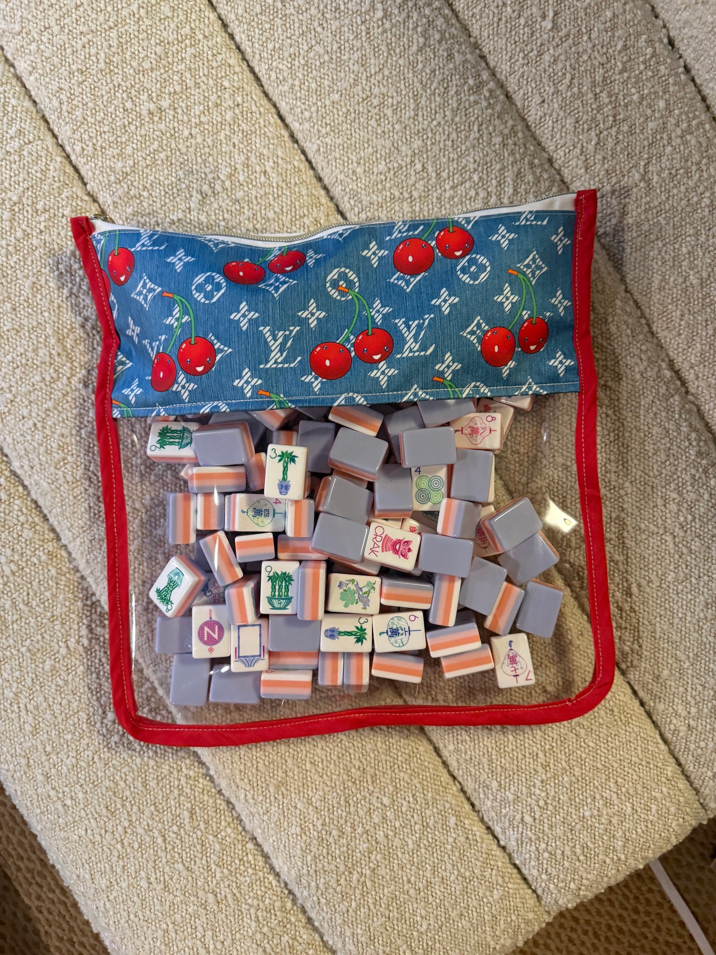 Cherry LV Mahjong Bag