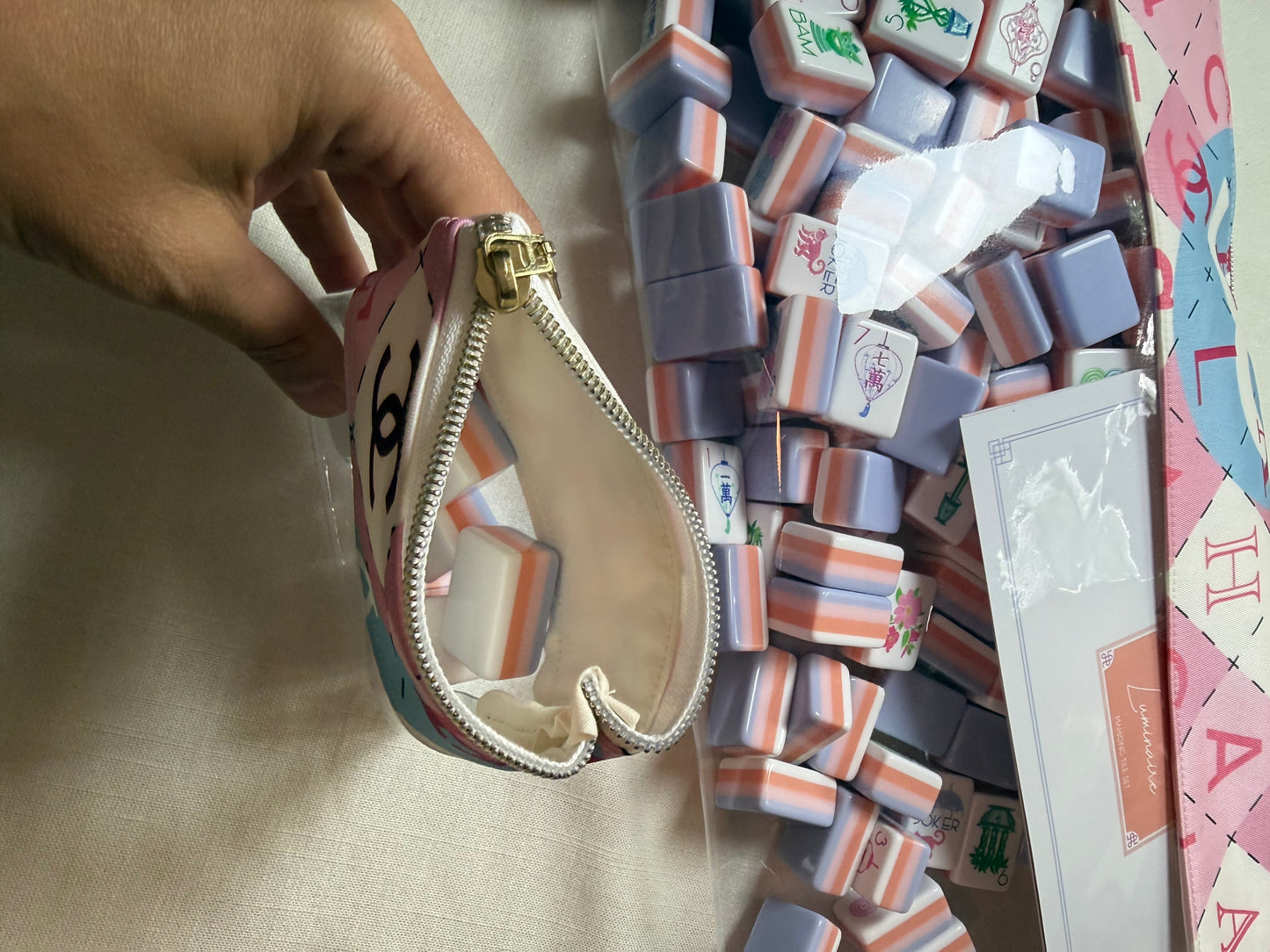 Chanel Mahjong Bag and pouch