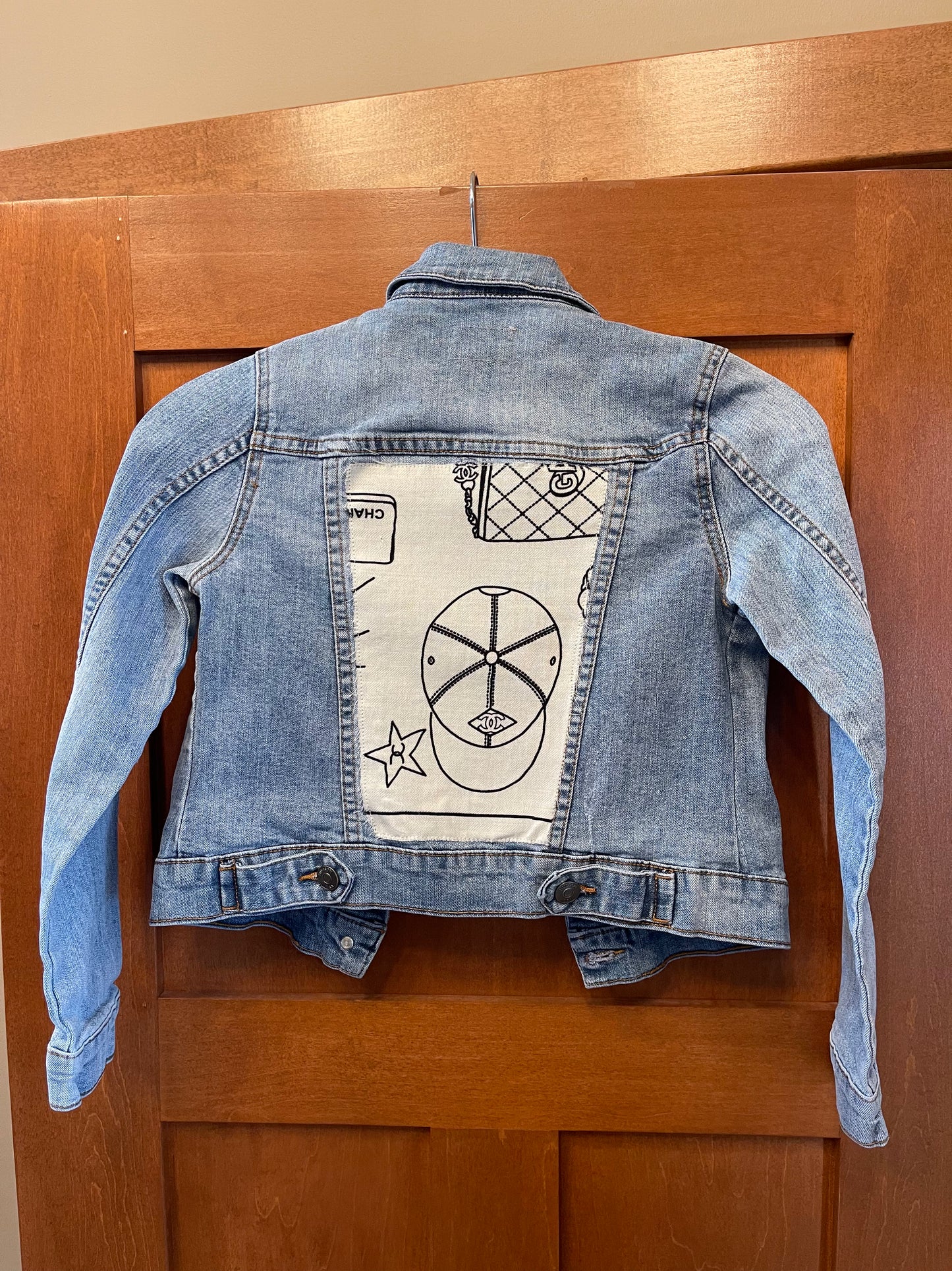 Kids Jean Jacket - Chanel Scarf